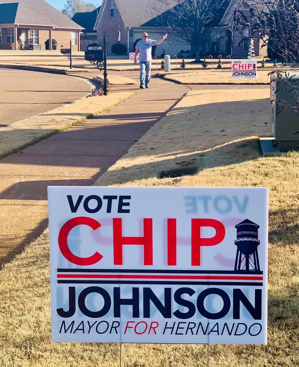 mayorchip's tweet photo. Beautiful afternoon on the campaign trail today. So thankful for the remarkable support and encouragement along the way. We are on a steadfast mission to Make Hernando Great Again! Together we WILL succeed! A vote for Chip is a vote “FOR” Hernando! 
#chipjohnsonformayor https://t.co/PTinvBIEPQ