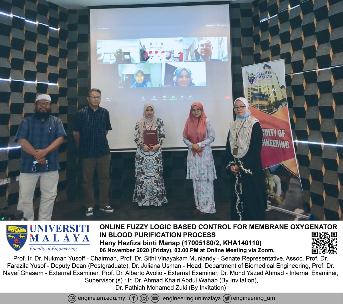engineering_um's tweet photo. Congratulation Hany Hazfiza binti Manap on the successful completion of her PhD viva voce.
#engineeringUM #unimalaya https://t.co/4kSwKxFCsA