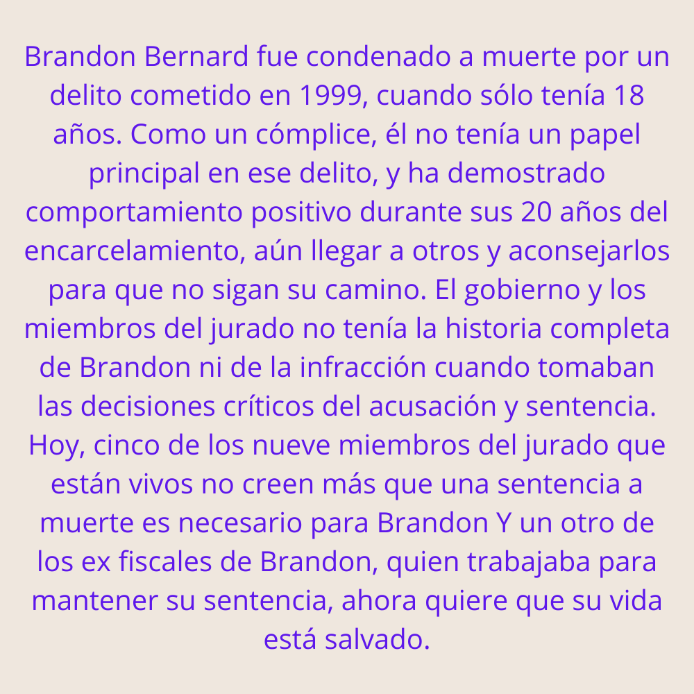 diseasevenn's tweet photo. Lamentablemte, Brandon Bernard fue ejecutado hoy cerca de las 9:30 injustamente, no permitamos que muera su historia

#BrandonBernard https://t.co/6x4t90tZUV