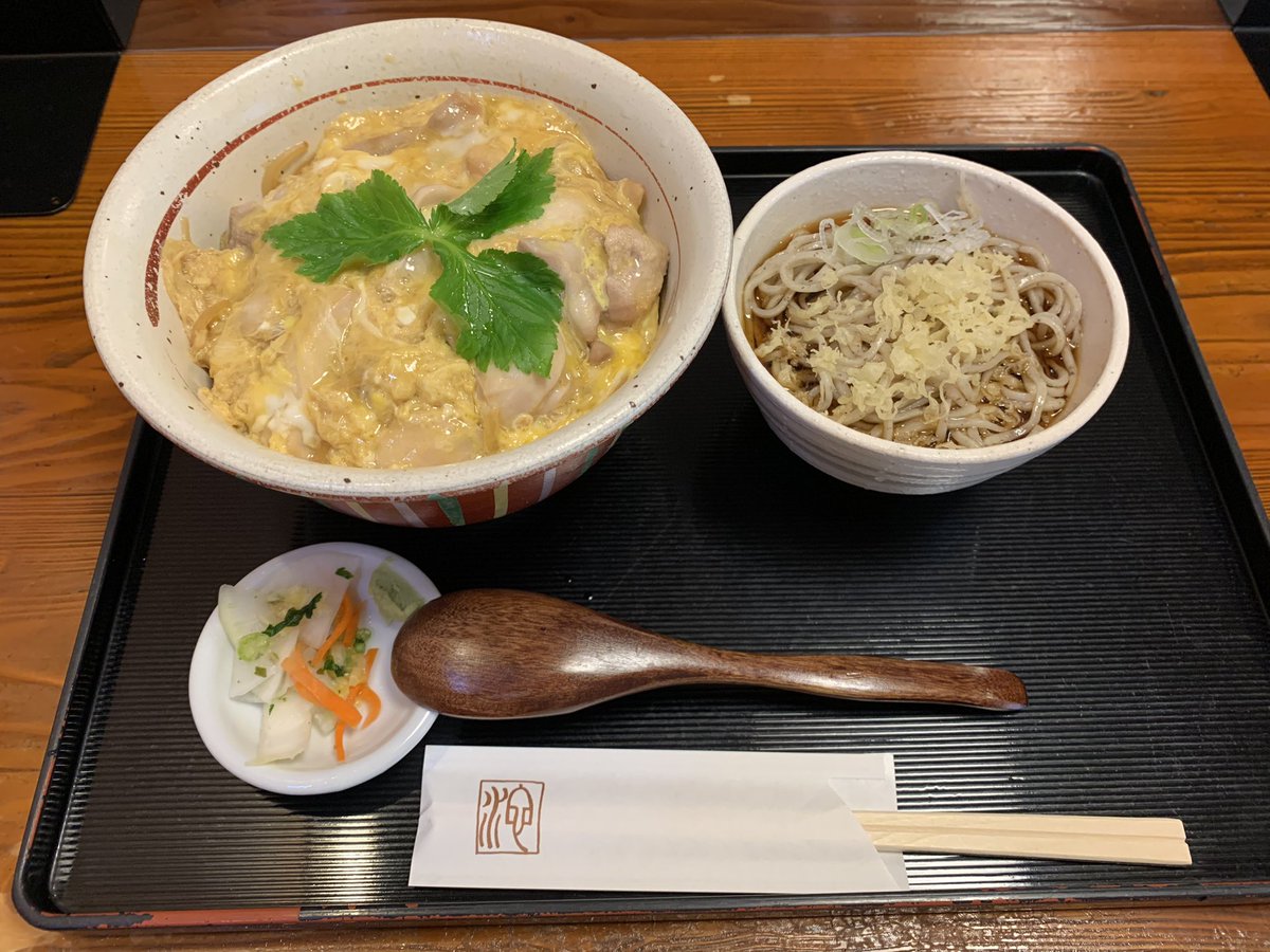 ビックマーチ高崎おおやぎ店 久しぶりの池田屋さん 今日は親子丼 絶品です ビックマーチ 高崎 蕎麦 池田屋