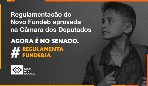 TodosEducacao's tweet photo. Hoje, a regulamentação do novo Fundeb foi aprovada na @camaradeputados. Agora, a votação vai ao @SenadoFederal. O ano está acabando, é urgente! Seguimos juntos cobrando #RegulamentaFundeb já! https://t.co/sOTmJKkh2A