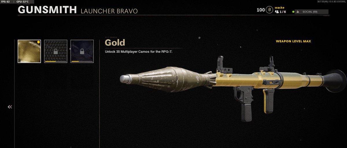 Gold RPG Got it gold a few hours ago, also means we should have diamond but I think its bugged right now