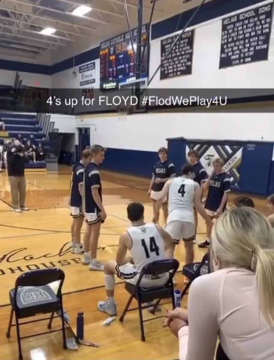 HeliasBballHC's tweet photo. Big win tonight! Missing our guy Coach Floyd on the bench but we know he was at home resting up to get back in the gym with us! And we also know he was talking to #4 on the livestream about holding that follow through up! #TTT #Saderstrong https://t.co/BGwjimtTeP