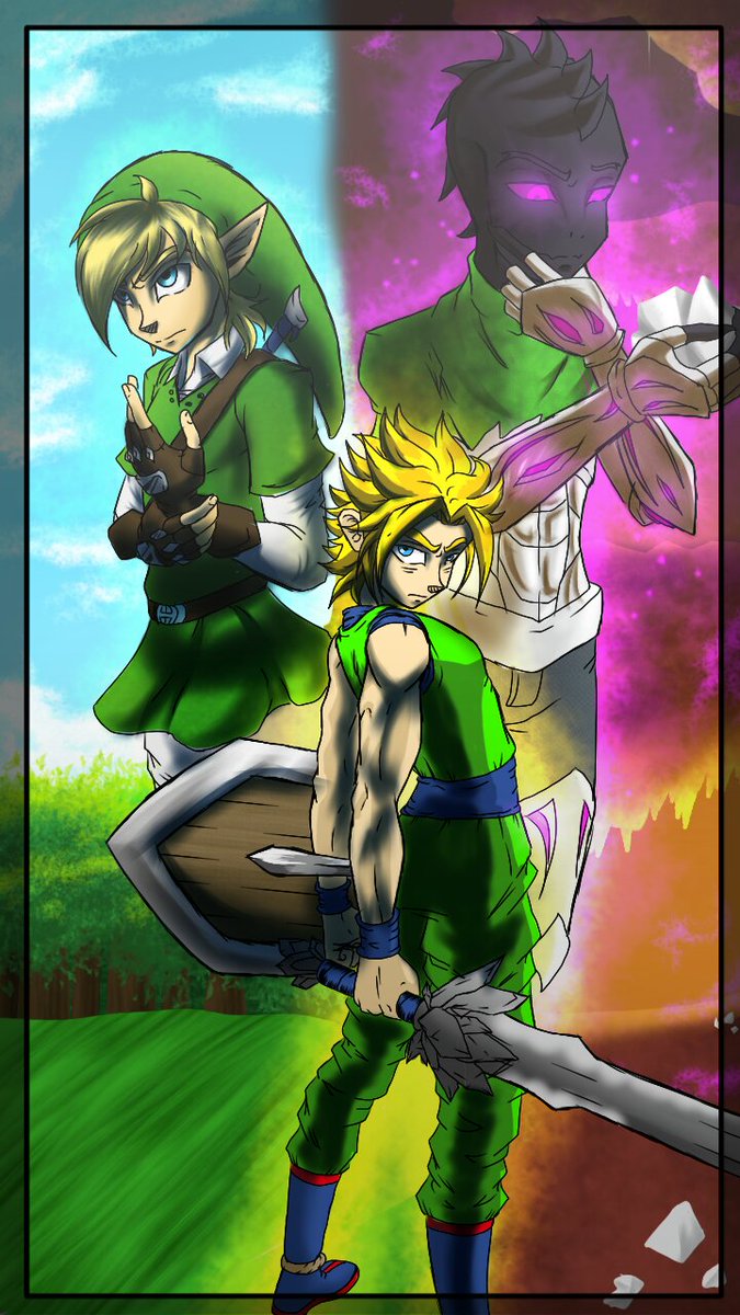 GamerAto's tweet photo. @MonsterDroiid @ElSirKael @LionGoldHylian 

Algo raro que hice, tal ves haga un míni web cómic o algo así xd, proyectos que pienso hacer pero no se si tengan potencial xdd

En fin aquí está una "portada" que hice xd https://t.co/3CbhNhADnF