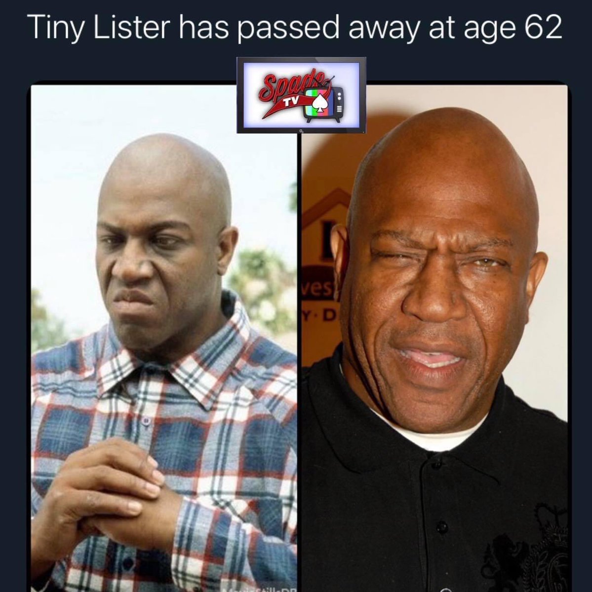 Kesh0101's tweet photo. Tiny Lister, best known for his role as Deebo on Friday, was found dead in his home today. There has been no official cause of death announced. Condolences go out to his family & friends 🕊 #RIPTinyLester https://t.co/b4YtdQz2FL