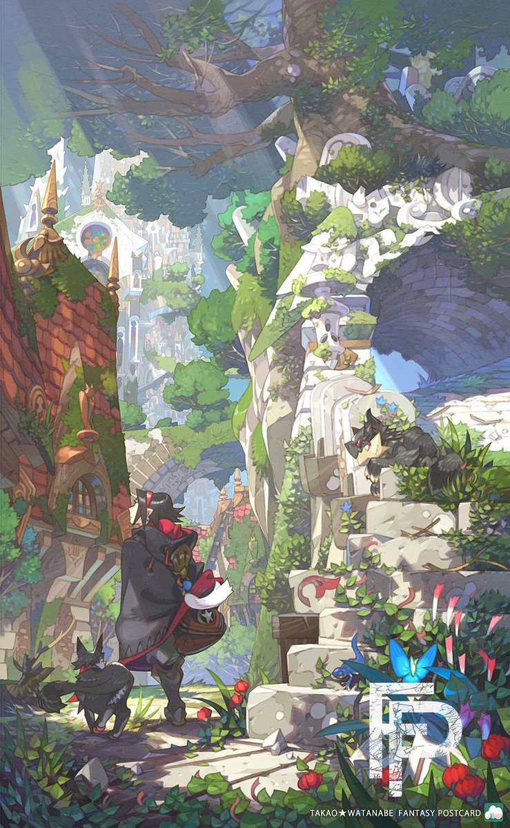 70以上 ファンタジー 街 イラスト Hd壁紙ギャラリー画像