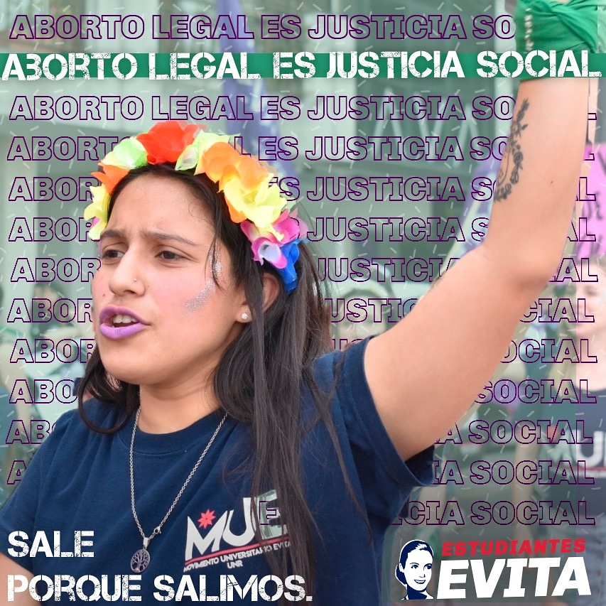 UESRosario's tweet photo. Sale la ley porque salimos💚.
#QueSeaLey. https://t.co/ATofKOaNaK