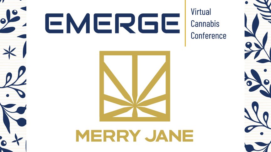 EmergeCannabis's tweet photo. We are excited to announce one of our PLATINUM Sponsors, @merryjane
MERRY JANE is the worldβs leading multi-media & lifestyle company thatβs creating the new mainstream culture by connecting cannabis and pop culture.
#emerge2020 #emergeVCC #winteremerge #cannabiscommunity https://t.co/HPHfJKBTt3