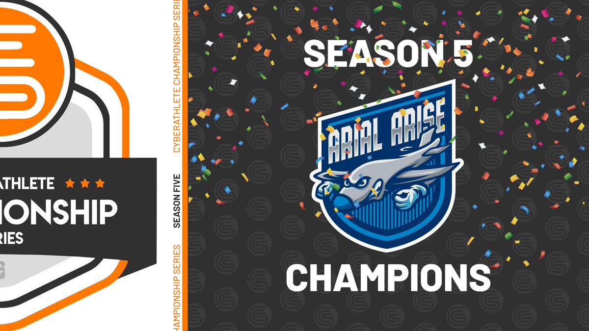CCSesports's tweet photo. 🎉🎊WINNER WINNER CHICKEN DINNER! 🎊🎉

@ArialArise is our Grand Final winners of #CCSSeason5! 

Congratulations on your victory and a flawless tournament run! https://t.co/5l5p3uxAEt