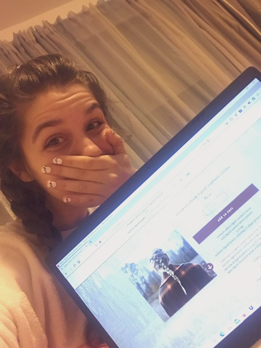 ilytaylor5Sel's tweet photo. Braided hair and a LOT of excitement for #evermorealbum !!! #evermorecountdown @taylorswift13 @taylornation13 https://t.co/5asKxu6Fmx