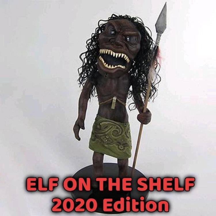 twotees68's tweet image. #elfonashelf #2020edition 😳🤣

(Bonus points for naming the show this scary lil’ bigger is from. This thing gave me nightmares😱)