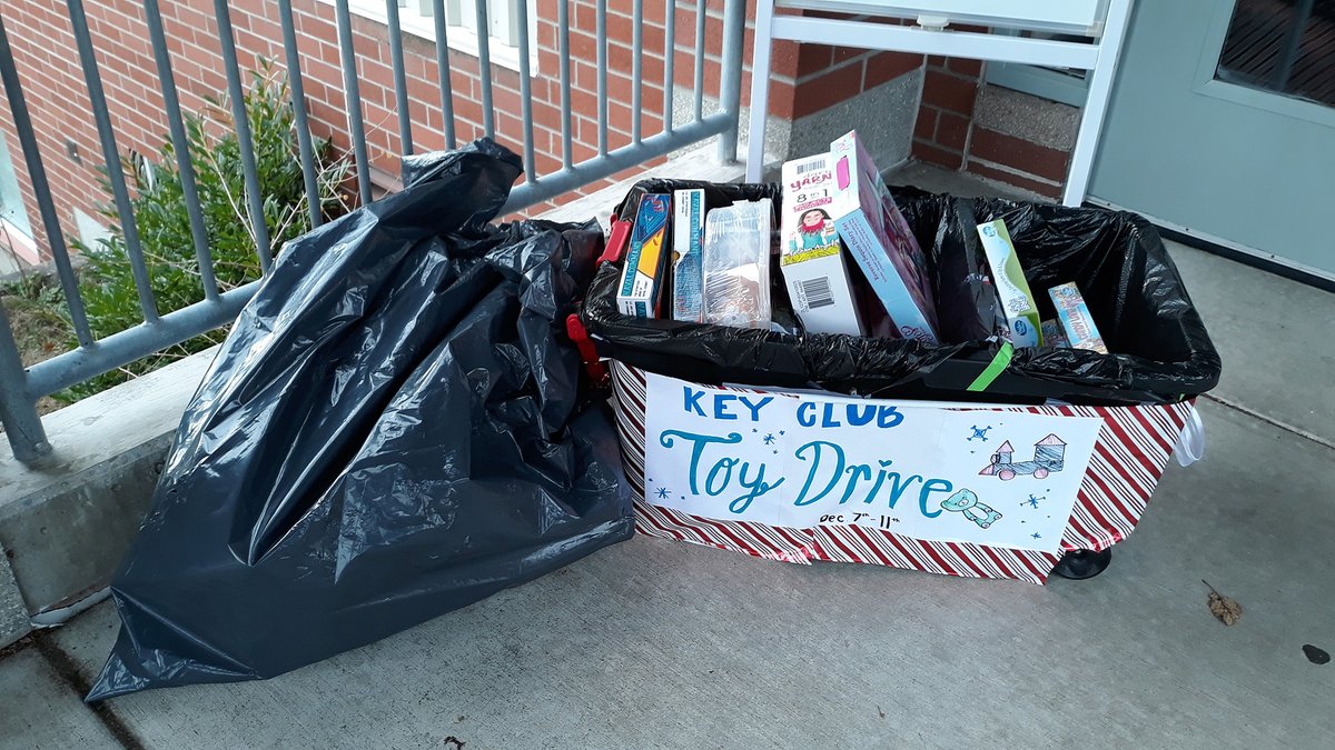 Tomorrow is our last day of our KEY Club Toy Drive. Drop off items on Friday right outside the main office front doors at BLHS.