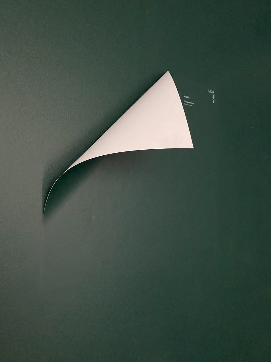 KISMET on KISMET. The new way to sample paint; premium 12x12” adhesive sample swatches that stick and restick.