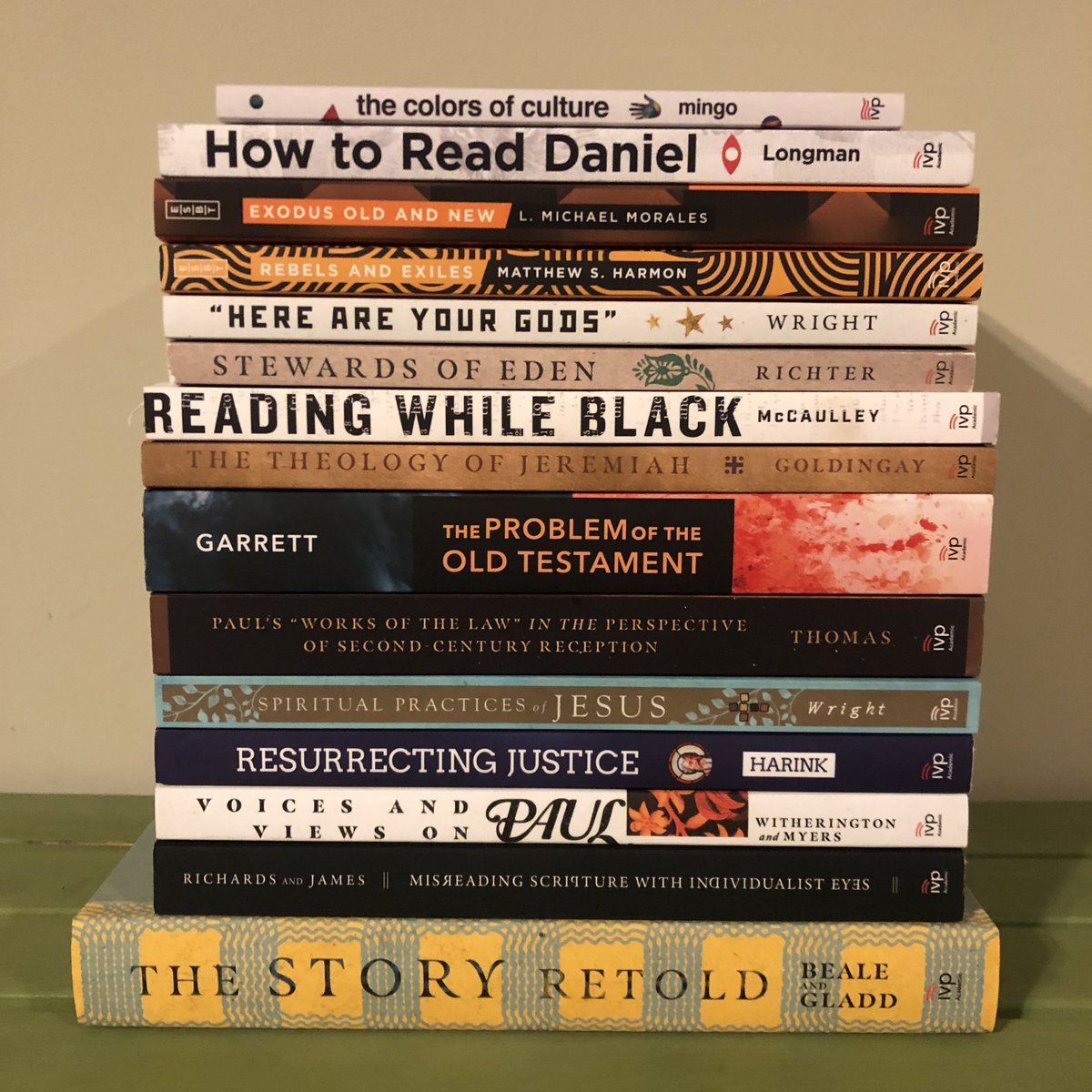 amgissing's tweet photo. Although almost everything was different this year, one thing remained the same--2020 included a host of excellent books! Here's the stack I worked on this year with @ivpacademic
#editorlife #biblicalstudies #readivp #newrelease https://t.co/xhVH7gOcRZ