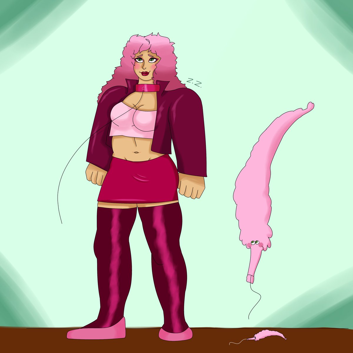 SquirmyWormyPal's tweet photo. its worm time babey 😎🐛 
finished my wormsona 😳👉👈 time to commit mass wormcrimes 
#worm #wormonastring #stringworm #persona #oc #art https://t.co/R5nOZNKKOm