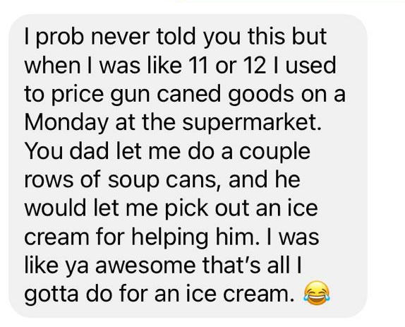 GaryEffect's tweet photo. Received these nice messages about dad back when he ran a grocery store and put this youngster to work for ice cream :) even though we started doing RAKs in 2009, the #garyeffect started a long time agoπ₯° https://t.co/BVIOMdJ0X8