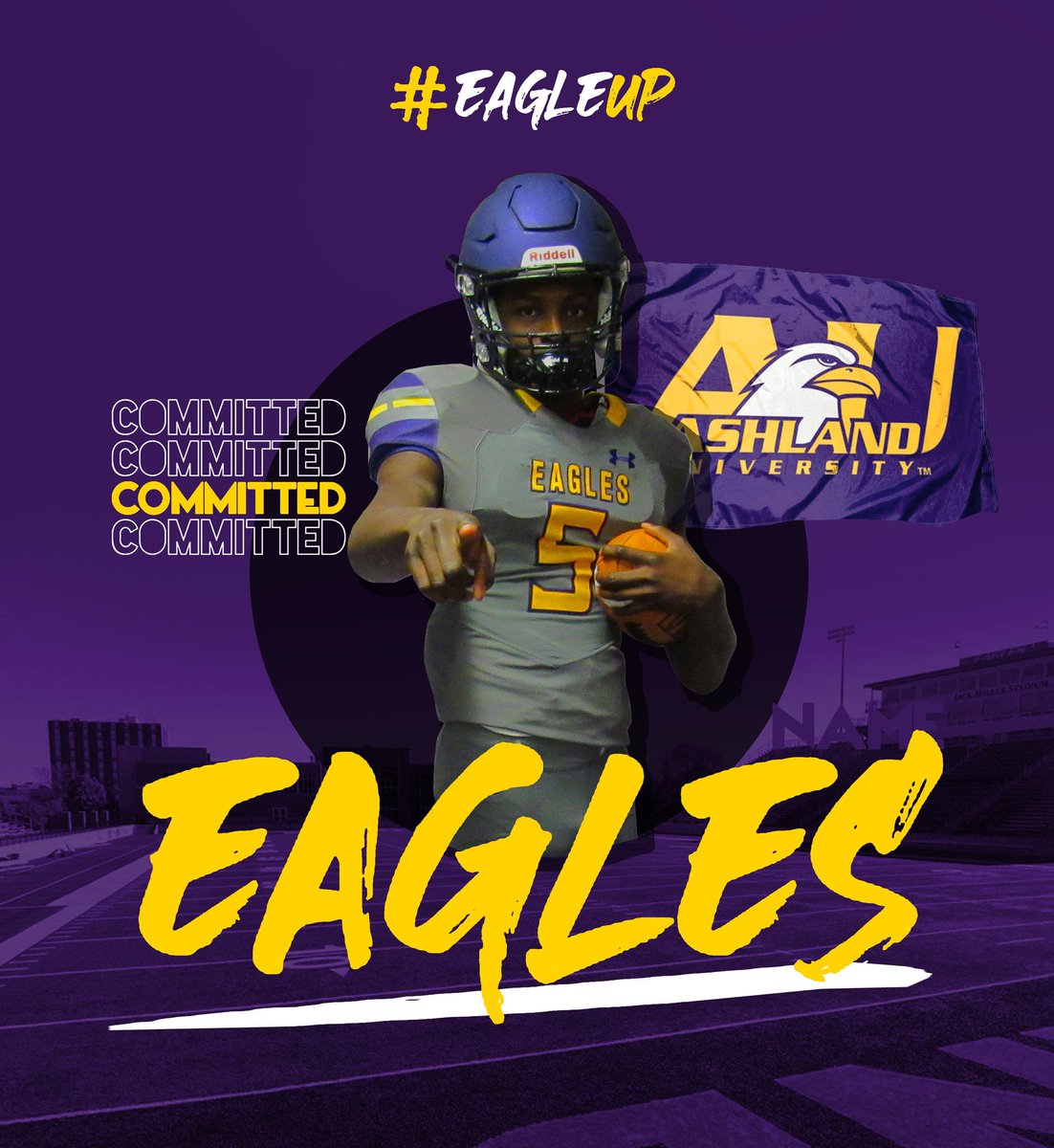 Proud to say that I have committed to <a href="/AshlandFB/">Ashland Football</a> to play football at the next level <a href="/coach_geiser/">Doug Geiser</a> @e_Berbari  🟡🟣