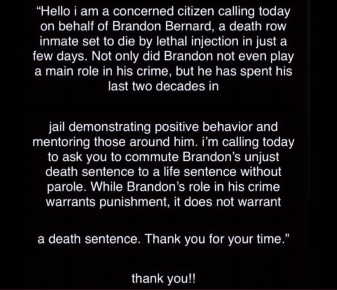 210224JS's tweet photo. Please don't sign .org petitions!! Brandon's lawyers have said not to, this isn't something to brush past. This is somebody's life, an innocent man's life. Here are some things you can do as an alternative and bring attention to this injustice. #BrandonBernard #HelpSaveBrandon https://t.co/TPtkcRdWIq