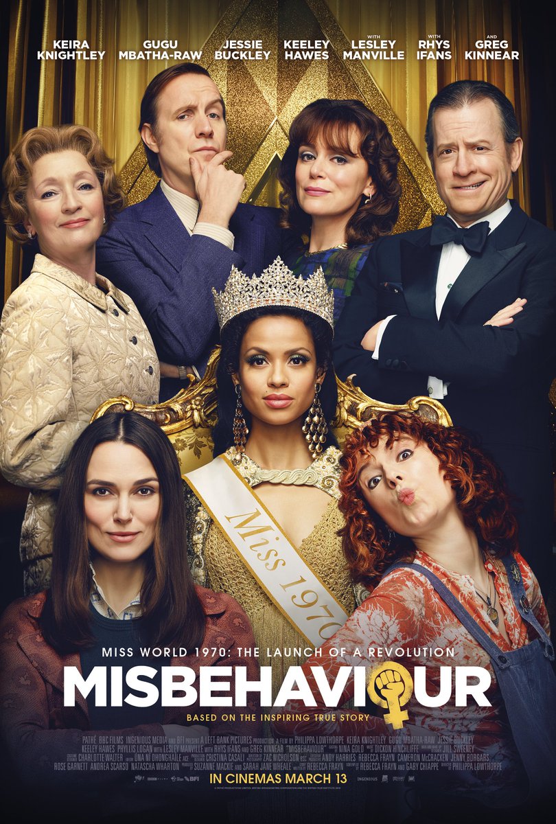 FilmMomatic's tweet photo. #NowWatching MISBEHAVIOUR @phililowthorpe #KeiraKnightley @gugumbatharaw #JessieBuckley @Misskeeleyhawes #GregKinnear #RhysIfans #LesleyManville #PhyllisLogan #EmmaCorrin @sukiwaterhouse #LilyNewmark @RubyBentall #LoreeceHarrison @AlexaLaura @Jojo_Herb #52FilmsByWomen https://t.co/gbMZ7I981K