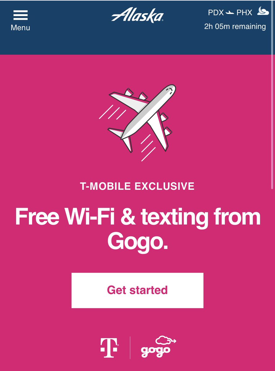 EDub_MackenzieC's tweet photo. PDX > PHX and get free inflight WiFi and texting! Being a @TMobile customer allows me to stay connected to my family and baby at home at no extra cost ๐๐ผ๐
#BestInWireless #LoveMyCarrier https://t.co/gpXcaxUcWW