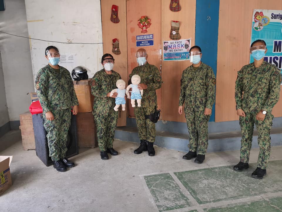 pro13caraga's tweet photo. WCPD personnel of SDNPPO distributed the Manual in  handling cases of Children At Risk and Children In Conflict with the Law and Revised Standard Operating Procedures to COP of Del Carmen MPS as well as the IEC materials, Anatomical Dolls and  health kits. @sdnppopcr @pnppio https://t.co/euibyl0hfq