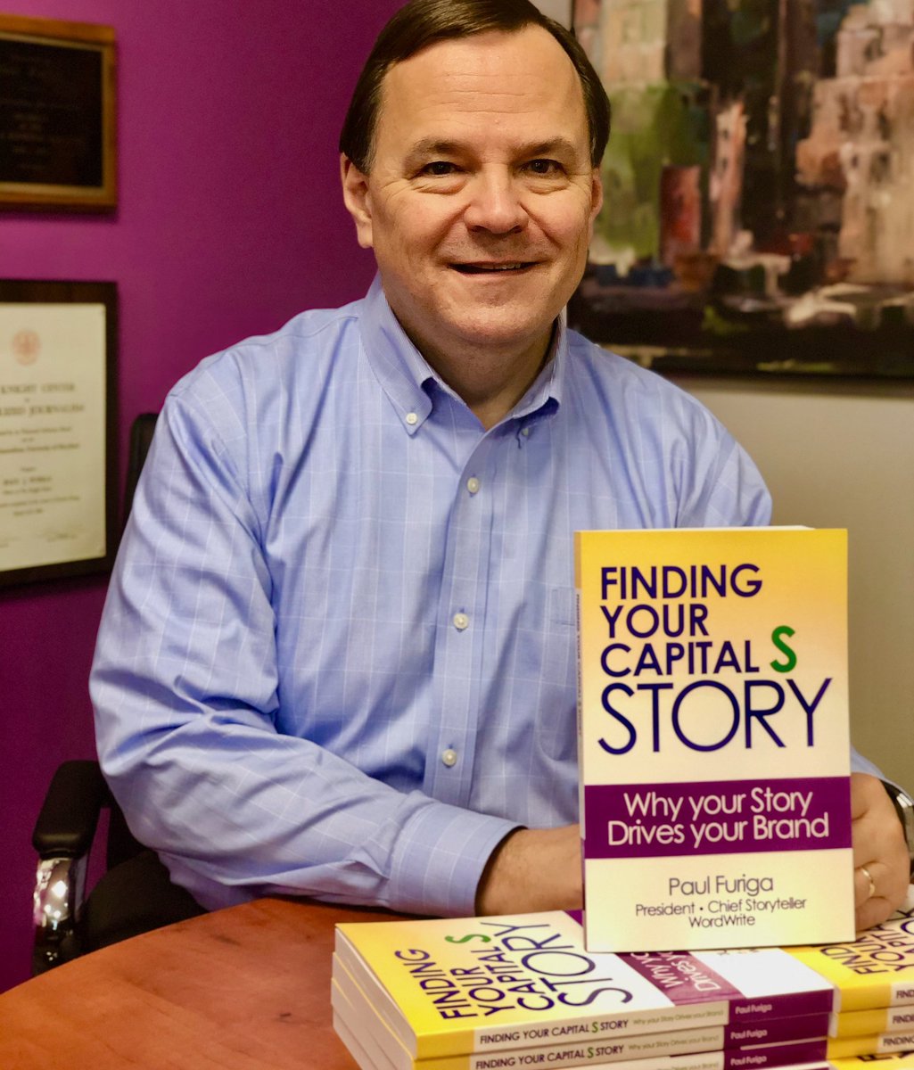 PRBoutiquesIntl's tweet photo. Why should someone buy from you, work for you, invest or partner with you?
#PRBI member Paul Furiga, chief #storyteller , @WordWritePR publishes his first book titled, "Finding Your Capital S Story: Why your Story Drives your Brand." and answers just that. Pick it up today. https://t.co/nMHNHwoSTd