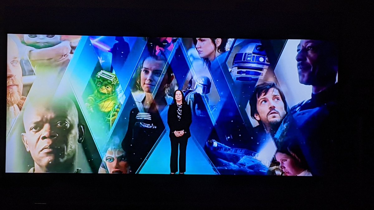 DTFpod's tweet photo. I would like to point out that #MaceWindu is the only character in this backdrop that hasn't been associated with the #Disney produced #StarWars properties. Further evidence that @PCLeftovers could be right about the mystery #Jedi in #TheMandalorian. #DTFpod #DisneyInvestorsDay https://t.co/bwXausvlmH