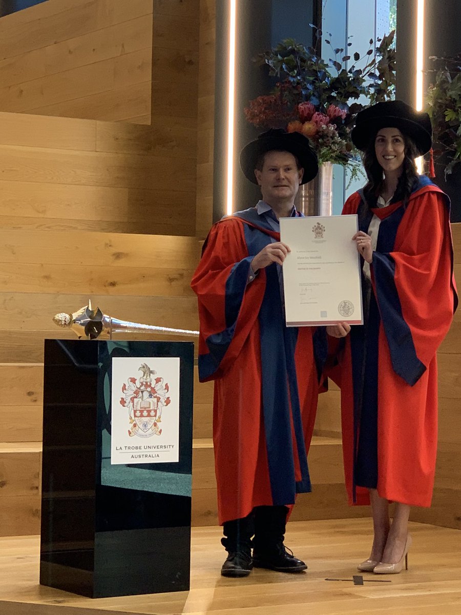 robyn_murphy1's tweet photo. I happily had the pleasure to meet graduating students, read out their awards and present testamurs at a wonderful #GradsFest @latrobe   amongst them, the fabulous @alycemayfosh. Fabulous work @v4dillons and team, exemplifying the care we have for our students. https://t.co/SCidLVGZEb