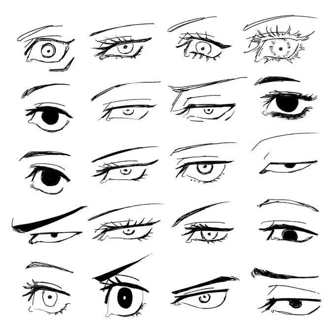 呪術のみんなの目の描き分けと解釈 