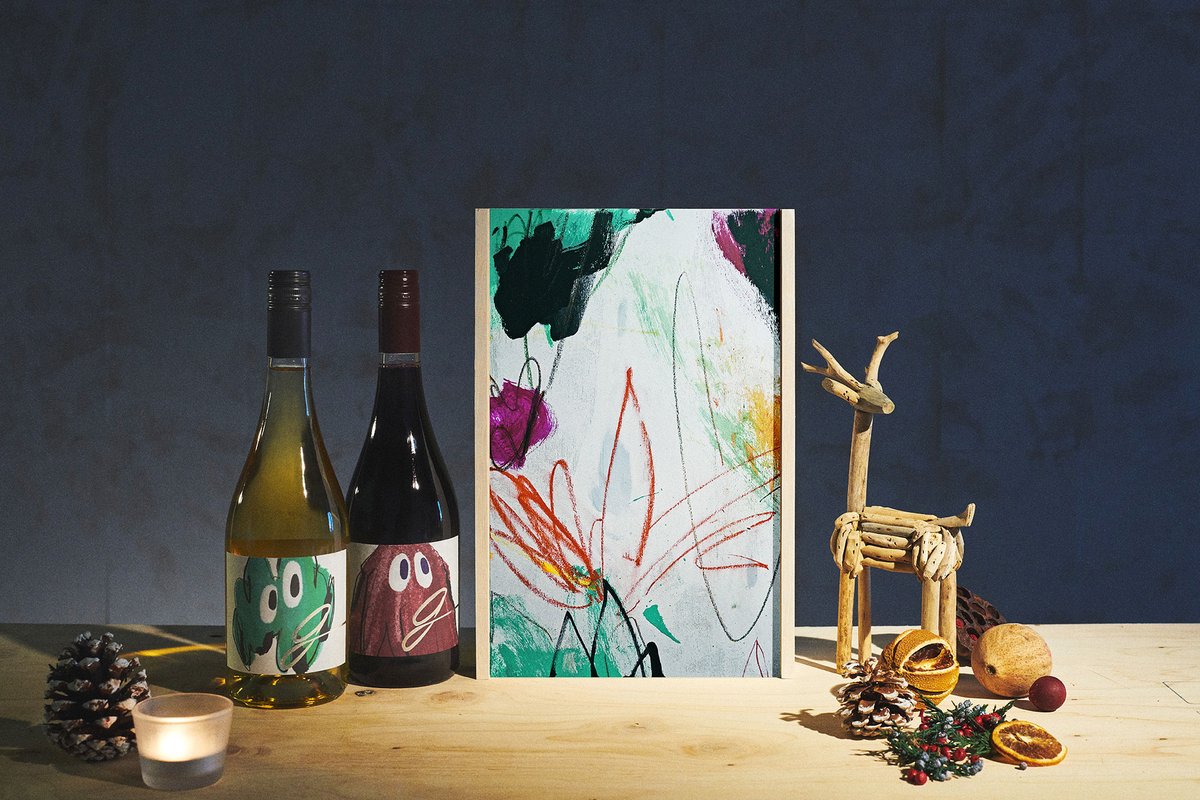 PRTIMES_GOURMET's tweet photo. 「0%」のノンアルコールワイン「g」から、アーティストDunkwellのオリジナルアートが描かれた世界にひとつだけのク... https://t.co/XQ7nyTS0BD https://t.co/wbyWfVspHq