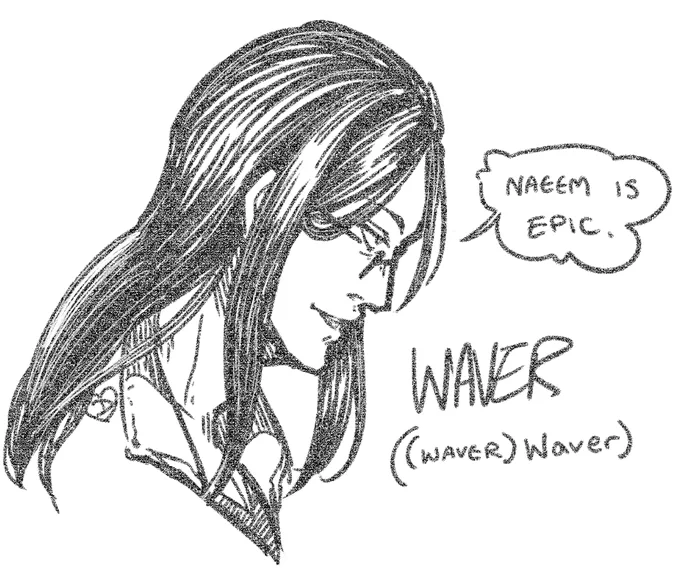 a crumb of man for @narmbo....
WAVER ((waver) Waver) 