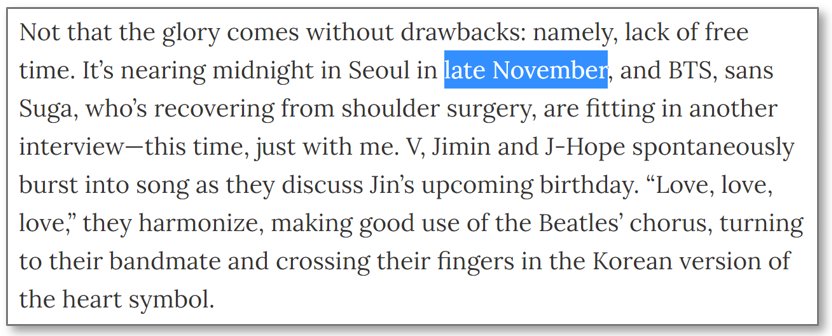 llsddd's tweet photo. It's such an honor for BTS to be featured as TIME's "ENTERTAINER of the Year" until 1 member was COMPLETELY left out of the article.

2 interviews and 1 photoshoot, yet ZERO coverage of #JUNGKOOK on the soon-to-be printed TIME magazine.

Pls @TIME @raisabruner make it make sense https://t.co/4VX1ZfCsgC