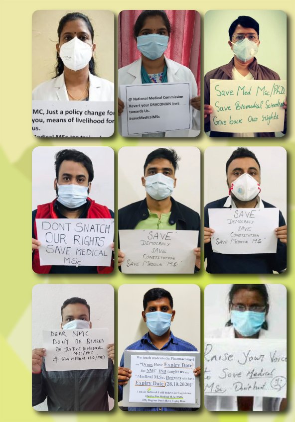 Thousands of Medical  http://M.sc&nbsp; graduates are at the verge of loosing their jobs due to the less thoughtful decision taken by  @NMC_IND