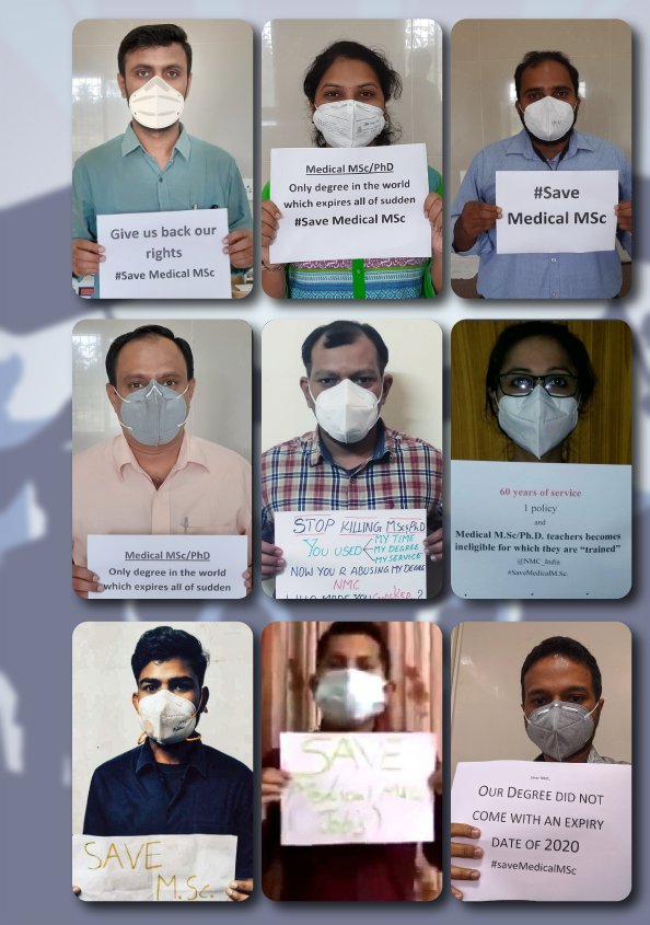 Thousands of Medical  http://M.sc&nbsp; graduates are at the verge of loosing their jobs due to the less thoughtful decision taken by  @NMC_IND