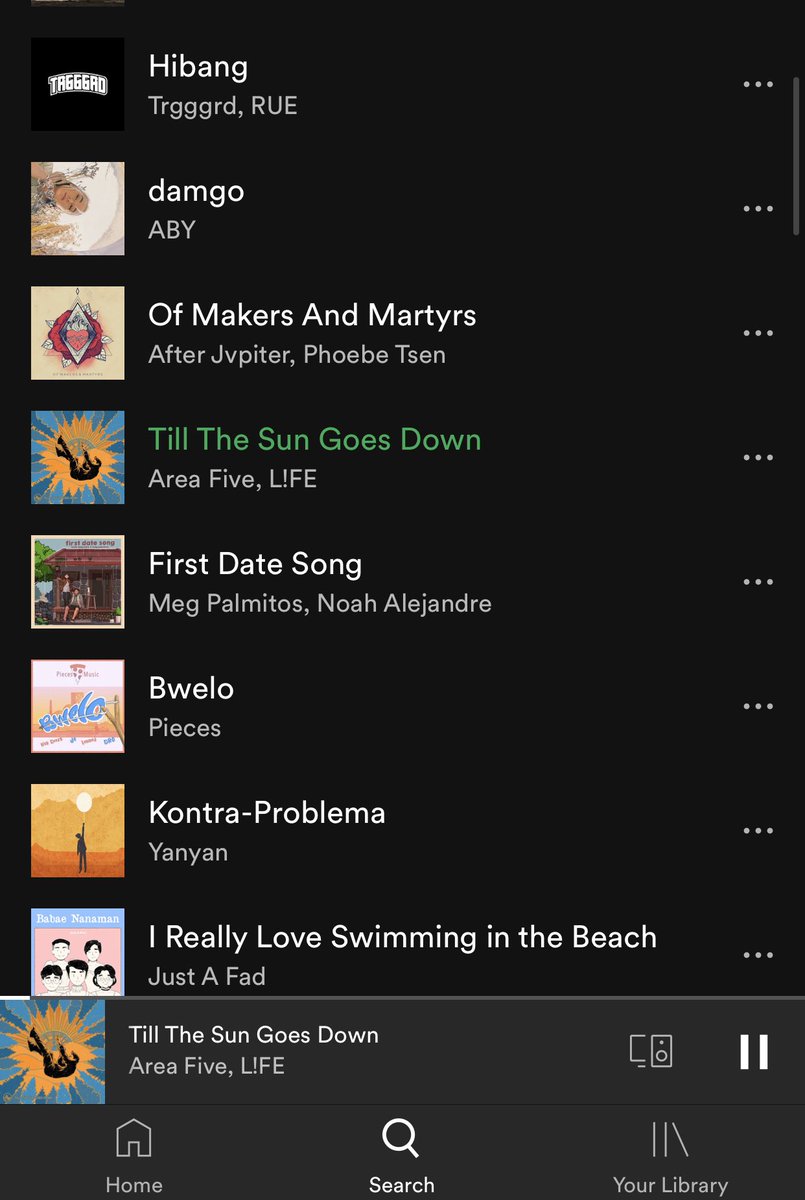 AreaFivePH's tweet photo. Omg?

Thank you so much! @Spotify 

Make sure to keep streaming
Till The Sun Goes Down 💛

We mean this quite literally 🤣
Even after the sun goes down, keep streaming to support the band 

#originalpinoymusic 
#spotifyplaylist 
#spotifyartist https://t.co/BQiOhmGVhI