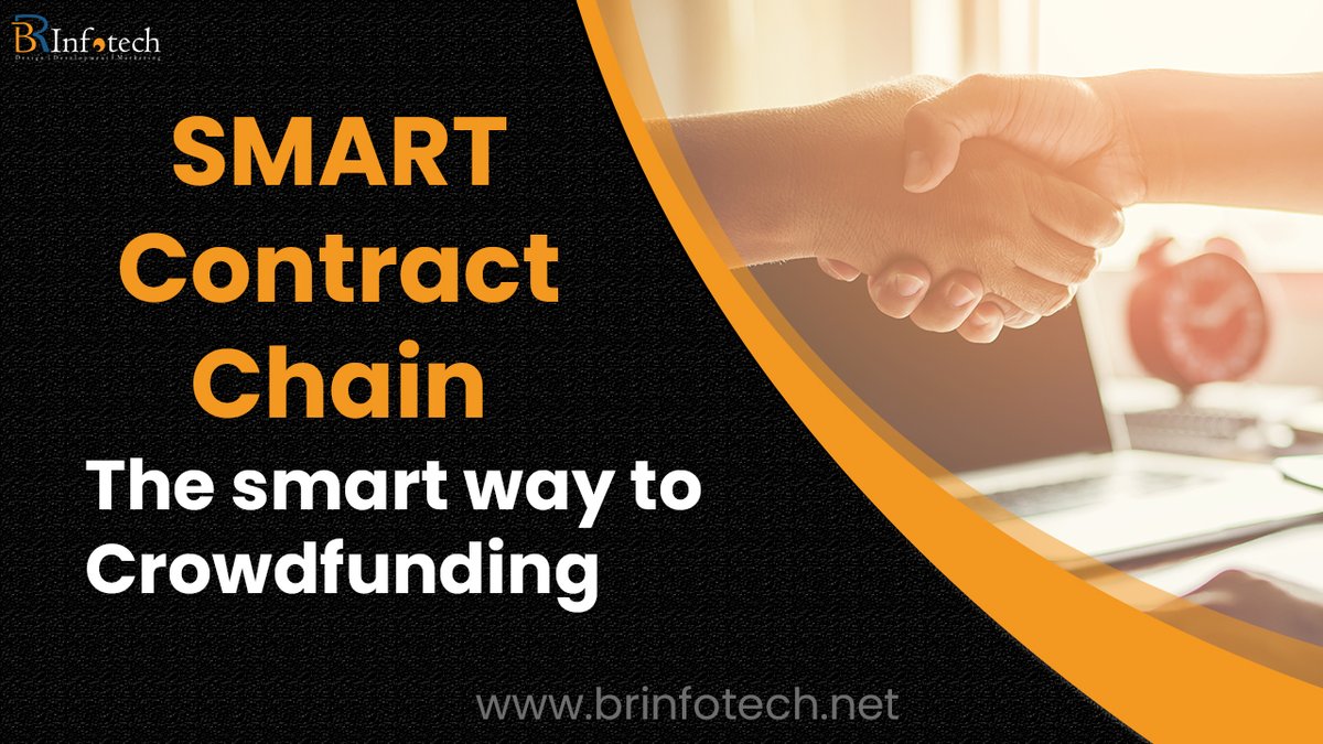 BRInfotech1's tweet photo. Smart Contracts Chain #smartcontractchain is the ultimate #crowdfunding platform that brings in the power of #blockchain and #smartcontracts to help you present your ideas to the world.
#Smartcontractschain #crowdfunding #blockchaintechnology #icoservicesplatform #brinfotech https://t.co/dVl0HQMlKx