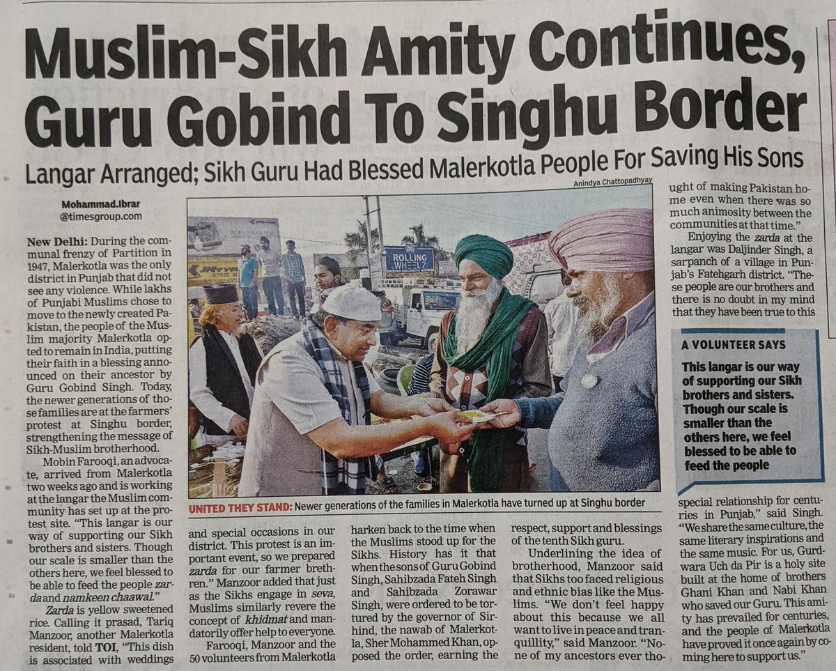 pranavmahajan's tweet photo. What has religion to do with a farmers' protest? Do you approve such journalism? https://t.co/rCADqzgTyC