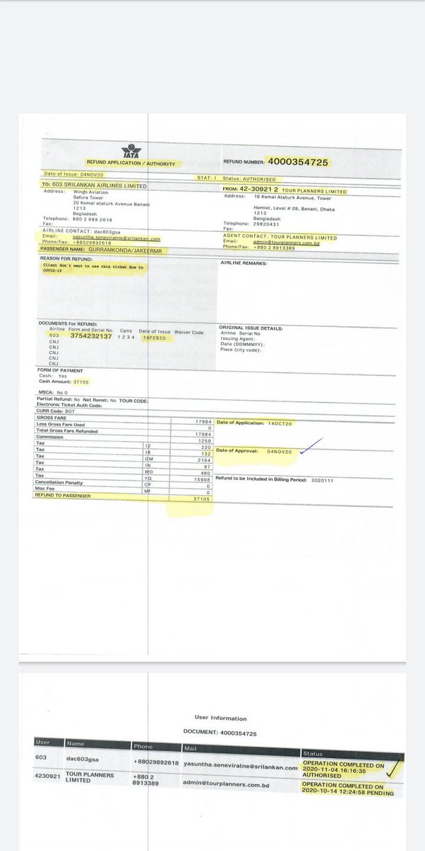 GjrVl's tweet photo. Goibibo Please Stop Cheating.Refund had processed by Sri Lankan AirLines. Ammount credited to your account on 4th Nov 2020 Talk to 
Edward Liton Biswas
Manager- F &amp; A
SriLankan Airlines Ltd.GSA: Bangladesh
Mobile: +88 01708 482020 : 
Email:dacacct@srilankan.com https://t.co/Q4JYjGoFR5