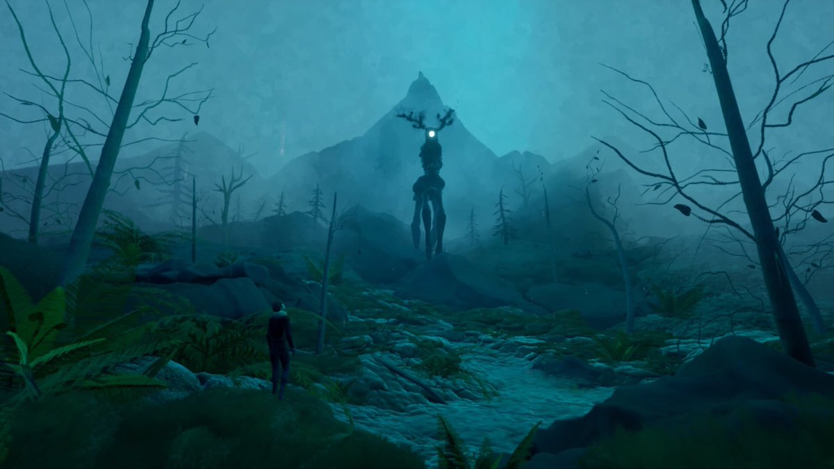 aosmhor's tweet photo. I made these on Dreams PS4, an incredible tool for artists. I created 3D character models, and used community-made assets like rocks and trees to build the scenes from the ground up. I also made music to accompany them. My intention was to build a choose-your-own-adventure game. https://t.co/MkpfQFyB7H