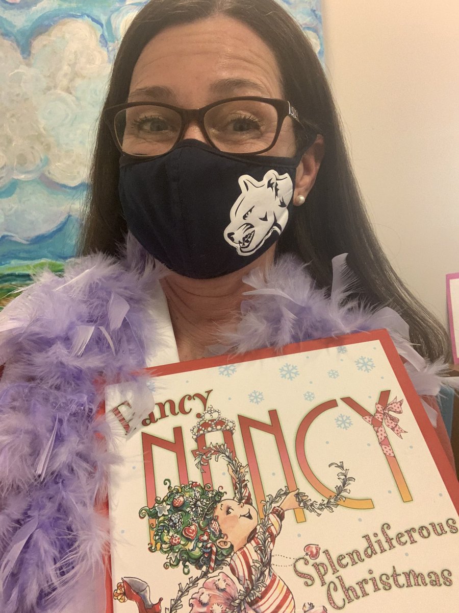 nancymlang's tweet photo. In the midst of all of the #strategicplanning #crisismanagementplanning #COVID19 the best moments @NewSchoolTweets are these ... getting ready to be and read #FancyNancy to a PK class https://t.co/ZPdaw9X46p