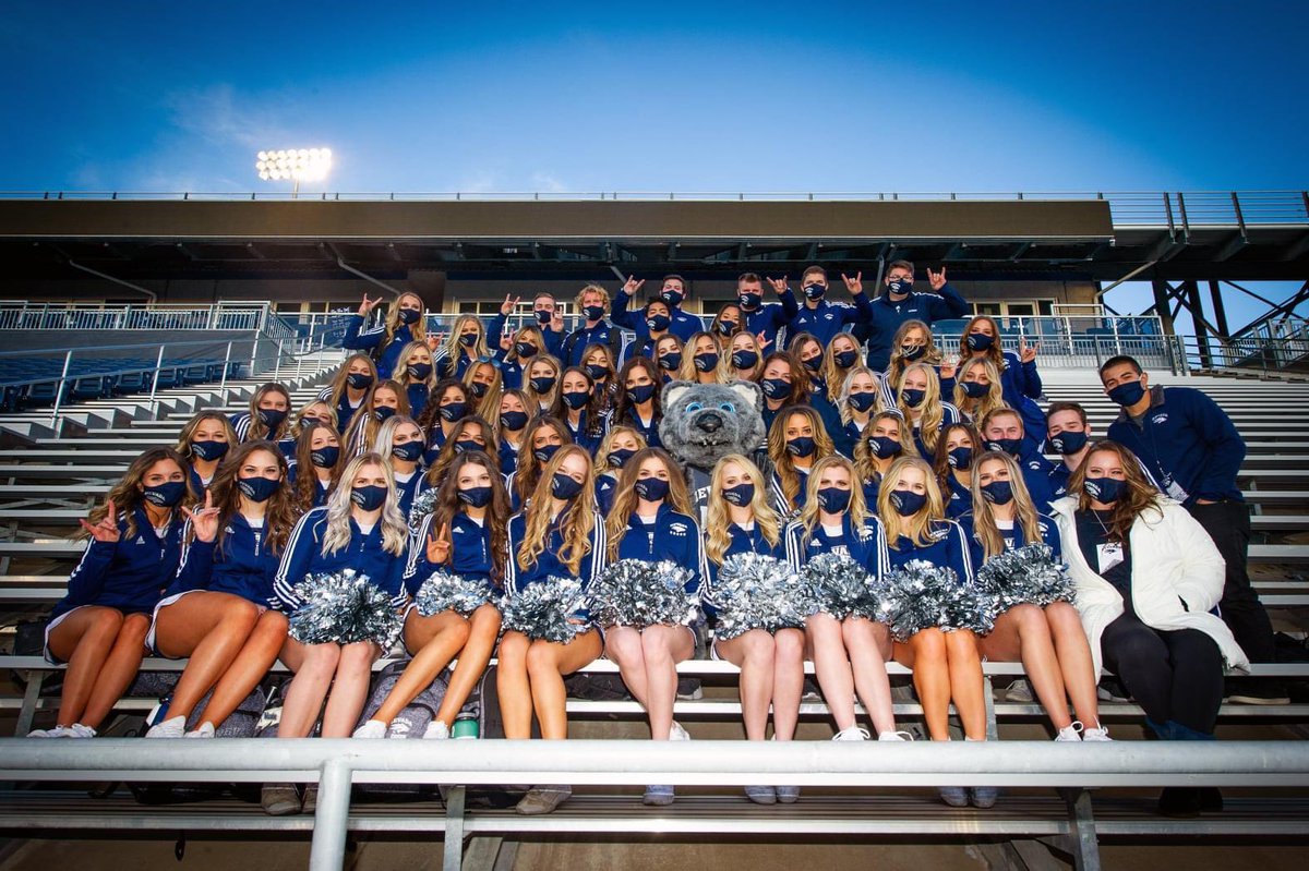 BorgelHallie's tweet photo. “We don’t have to, we get to.” — Cheer Coach, Kim Anastassatos. The #NevadaCheer program has faced new challenges during their cheer season. However, they continue to have their spirits high, as well as being the support system for fall sports. 
https://t.co/Omh7vk8Nv1 https://t.co/zWeMU8dYUj