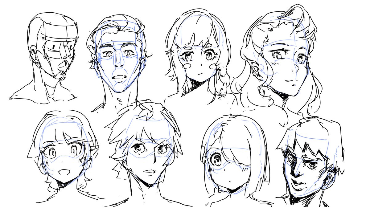 Practicing faces to try and avoid same face syndrome 