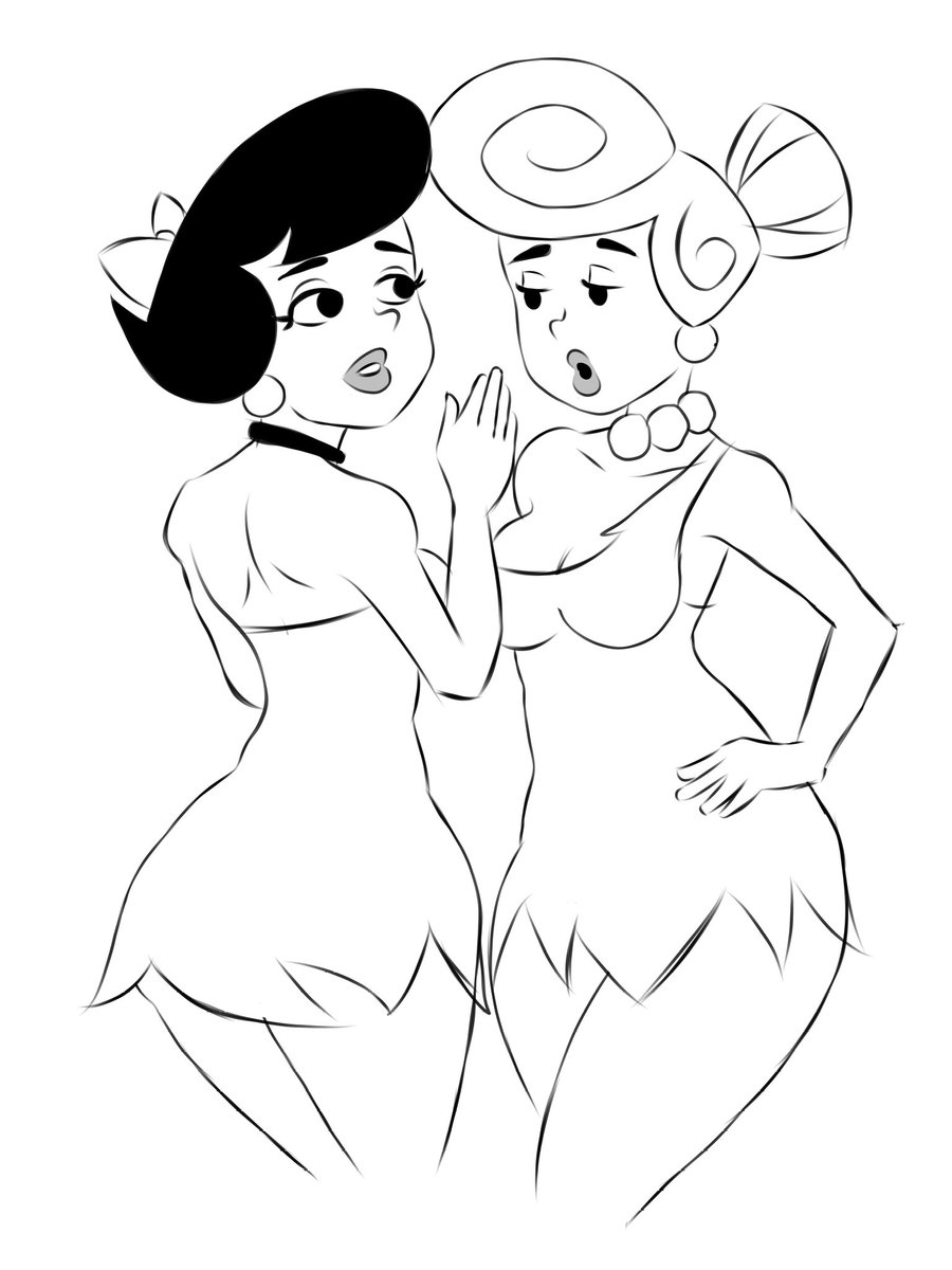 Rmodrillo_R18's tweet photo. Wilma and Betty sketches https://t.co/kDoRXGe6Lv