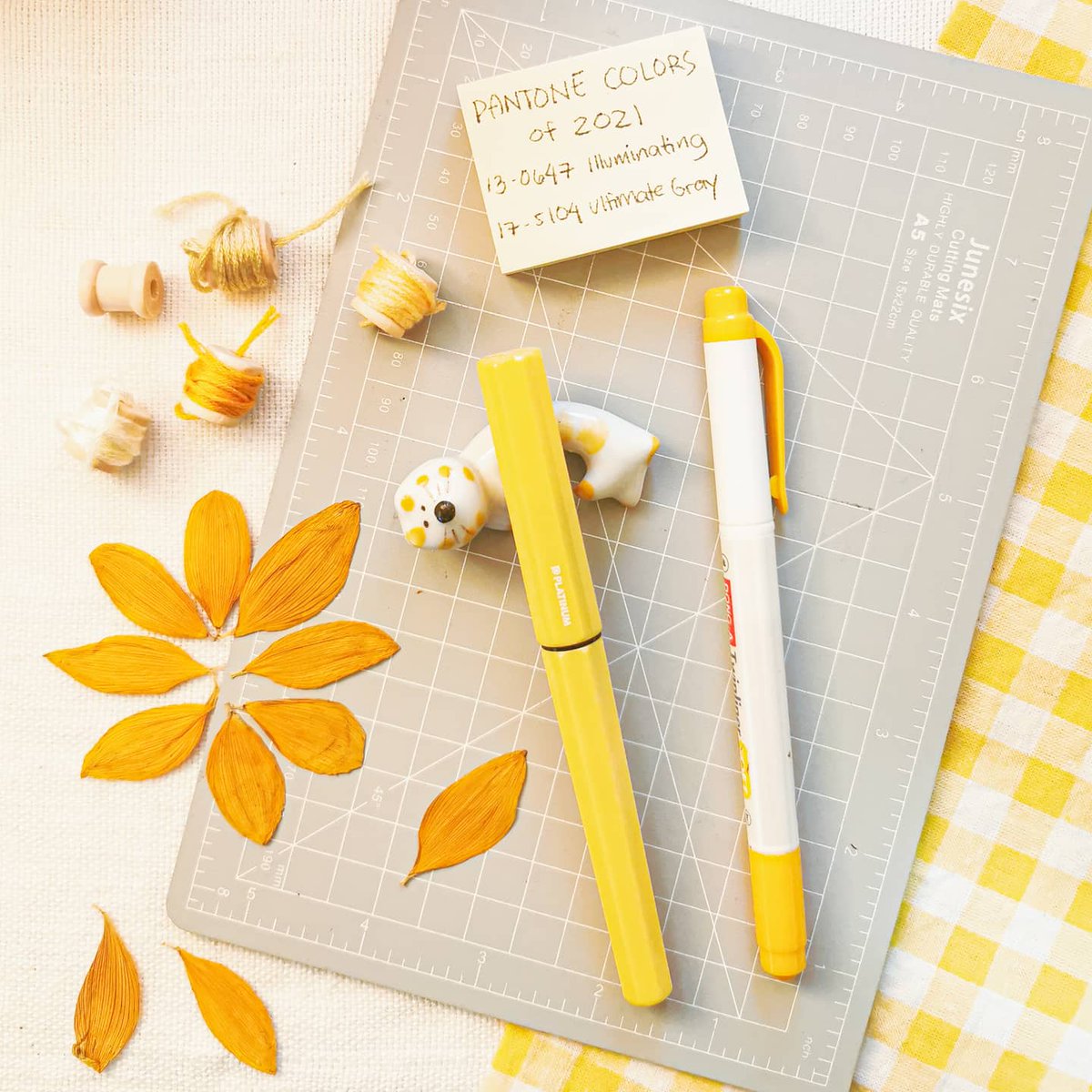 munting_adlaw's tweet photo. Definitely vibing with the #Pantone2021 colors of the year 🌻✨ illuminating and ultimate gray! 💛 https://t.co/K74TmVWq0U