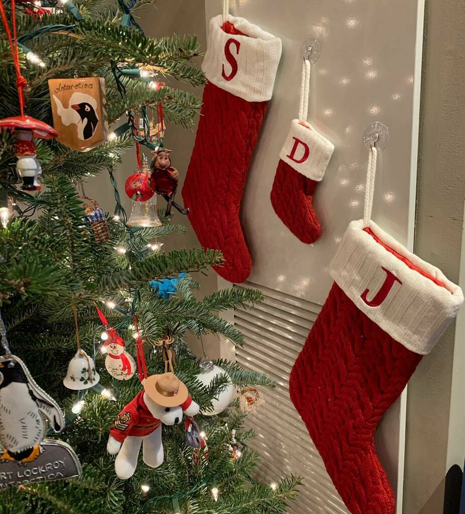 anhjan's tweet photo. The stockings (plus a new one) were hung by the heat source with care...
#babysfirstchristmas #newstockings https://t.co/o3UIiuY5AY https://t.co/j8Rpvlz9te
