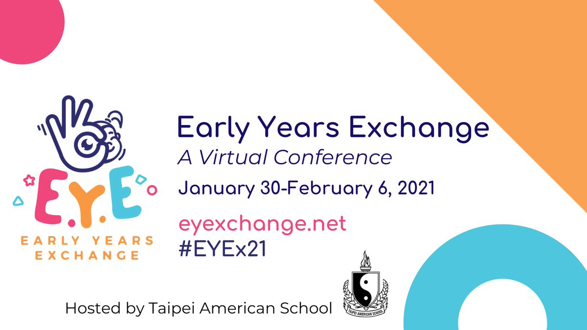 🤩 Don’t miss out on #EYEx21 a virtual conference for #EarlyYears educators! 

🌏 Key content is asynchronous!
✅ Need graduate credit? We’ve got that option too!  
➡️ Learn more and register NOW @ eyexchange.net 

#AppleEDUchat #seesawchat #pypchat #EYtalking #k2cantoo