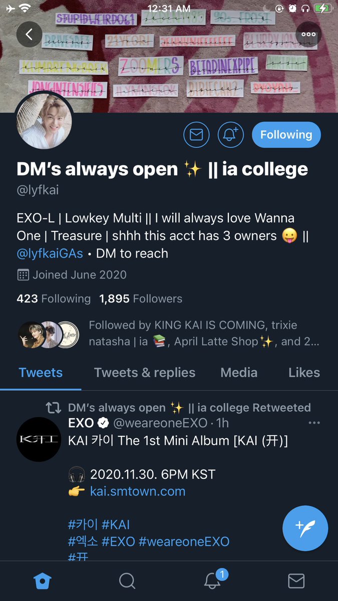 oshsaranghaeyo's tweet photo. @lyfkai @lyfkai @pcy_loeyyy @IUJiEun930516 @dks1208 @aerirong07 @hunbunnyy sorry for the tag 😬
@weareoneEXO
#7DaysToKAI #KAI_1stSOLO #KAI开 https://t.co/avMZkDeGsb