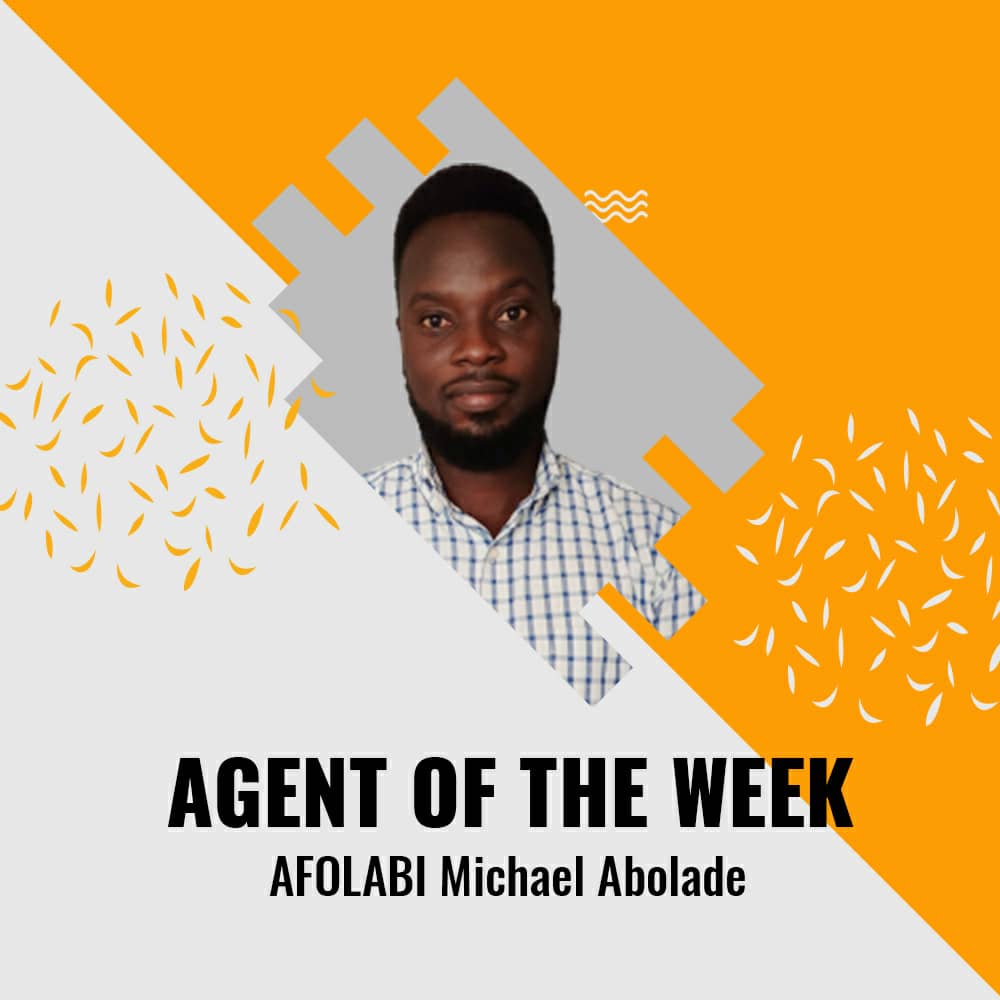 agrobarmagenltd's tweet photo. AgrobarMagen's agent of the week is
Afolabi Michael Abolade

A very passionate, sales agent From Oyo, covering Kwara state.
He is focused, goal-driven, a goal-getter, and people-oriented.
He studied Animal Health and married with 2children.

#Agrobarmagen
#agrobar
#agentoftheweek https://t.co/WeY0byVYZD