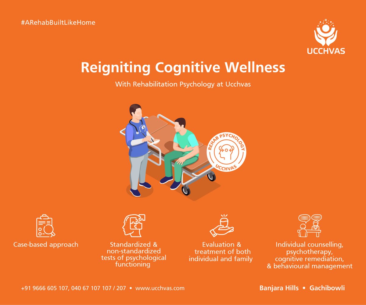 UcchvasC's tweet photo. Rehabilitation psychologists at Ucchvas are involved in creating programs with the intent of achieving the broad goal of fostering independence for people with disabilities.

#Ucchvas #transitionalcarecenter #rehabilitation #hyderabad #Rehablitationpsychology https://t.co/xP9RtIDGig