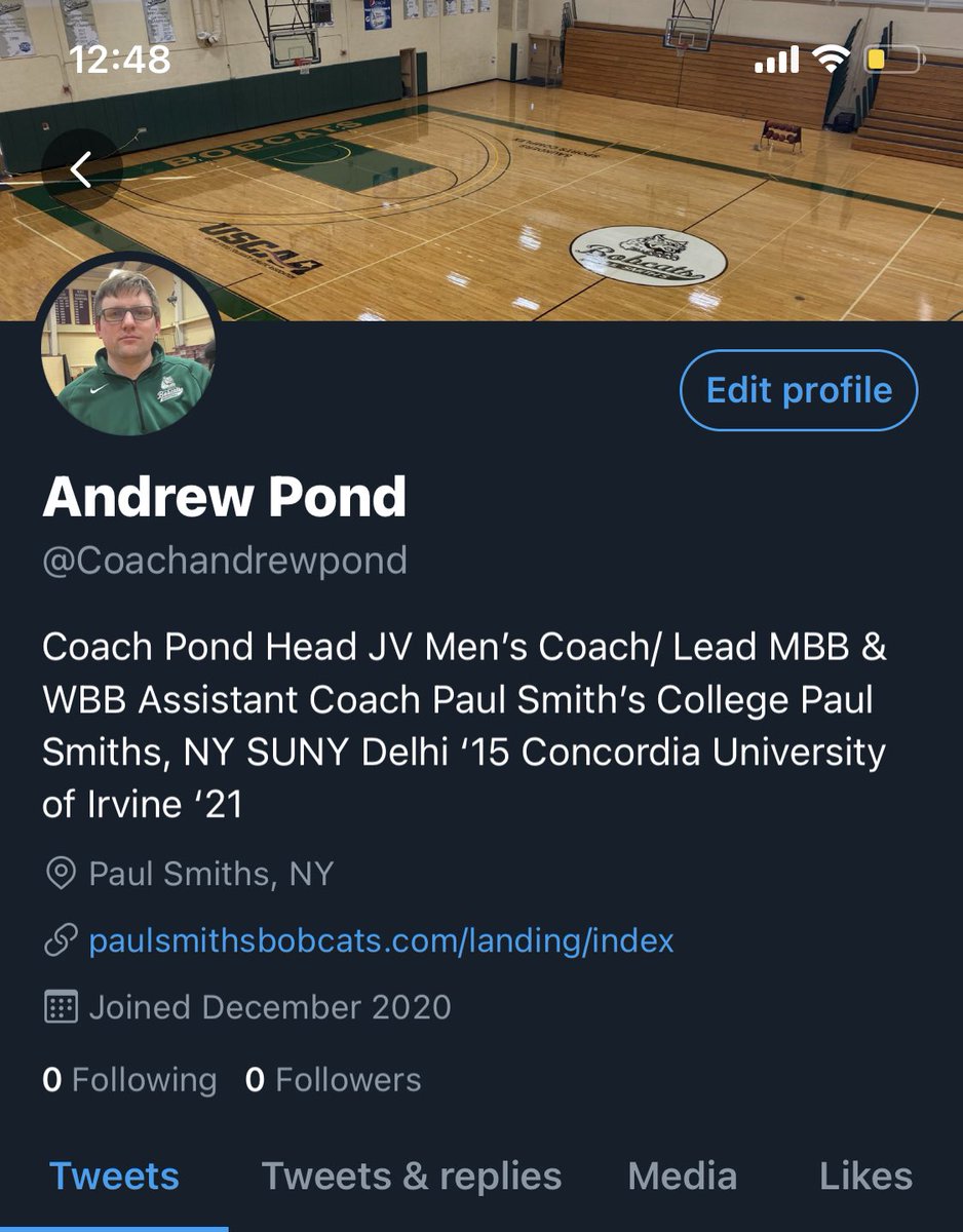 All prospective recruits and coaches please follow Coach Pond’s official Twitter page <a href="/Coachandrewpond/">Andrew Pond</a>